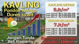 Tanah dijual dengan  di Pondok Kelapa, Jakarta