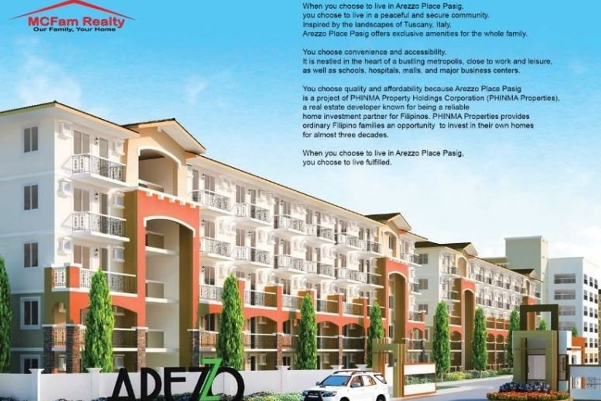 Condo for Sale in Pinagbuhatan Pasig Arezzo Place Midrise