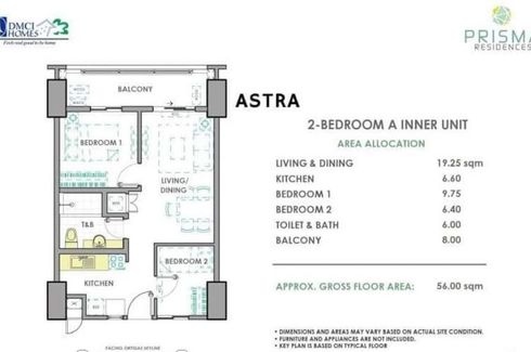 2 Bedroom Condo for sale in Prisma Residences, Maybunga, Metro Manila