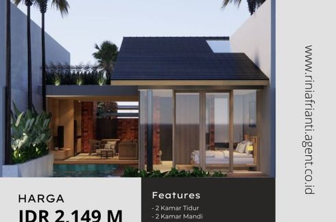 Villa dijual dengan 2 kamar tidur di Abianbase, Bali