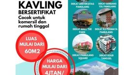 Tanah dijual dengan  di Pamulang Barat, Banten