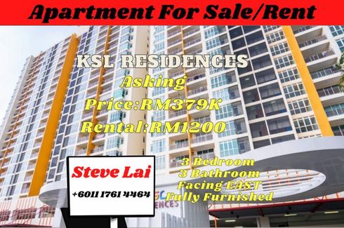 3 Bedroom Serviced Apartment for Sale or Rent in Taman Daya, Johor
