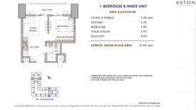 1 Bedroom Condo for sale in The Aston Place, Barangay 45, Metro Manila