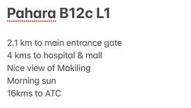 Land for sale in Pahara at Southwoods City, Cabilang Baybay, Cavite