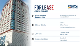 Office for rent in Bungad, Metro Manila near MRT-3 North Avenue