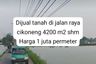 Tanah dijual dengan  di Bojongsoang, Jawa Barat