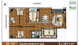 Cho thuê căn hộ chung cư 3 phòng ngủ tại Vincom Center, Bến Nghé, Quận 1, Hồ Chí Minh