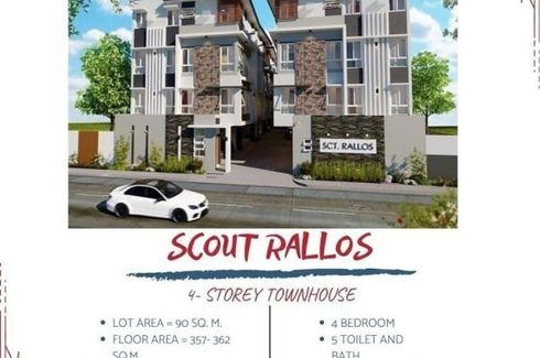 4 Bedroom Townhouse for sale in South Triangle, Metro Manila near MRT-3 Quezon Avenue
