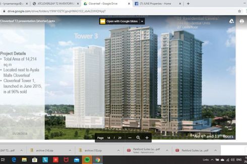 1 Bedroom Condo for sale in E. Rodriguez, Metro Manila near LRT-2 Araneta Center-Cubao