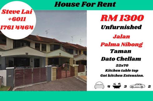 4 Bedroom House for rent in Taman Dato Chellam, Johor