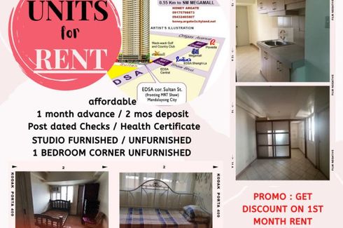 Condo for rent in Grand Central Residences Tower I, Highway Hills, Metro Manila near MRT-3 Shaw Boulevard
