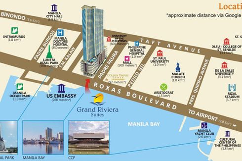 1 Bedroom Condo for sale in Grand Riviera Suites, Ermita, Metro Manila near LRT-1 Pedro Gil