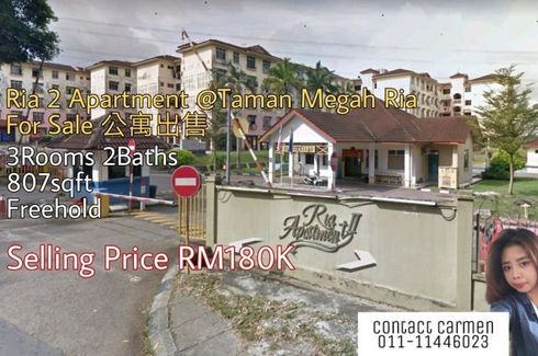 3 Bedroom Apartment for Sale or Rent in Taman Megah Ria, Johor