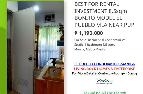 Condo for sale in Santa Mesa, Metro Manila near LRT-2 V. Mapa