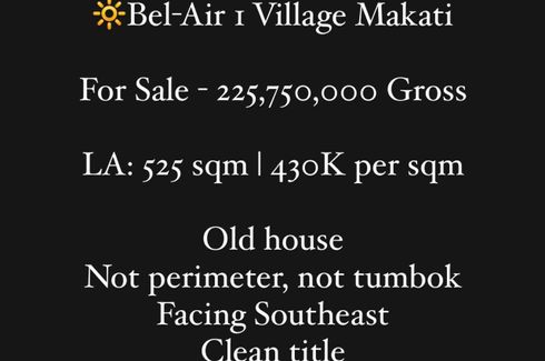 House for sale in Bel-Air, Metro Manila