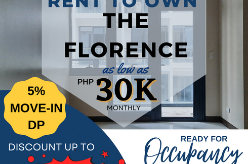 1 Bedroom Condo for Sale or Rent in The Florence, McKinley Hill, Metro Manila