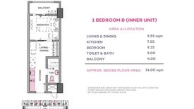 1 Bedroom Condo for sale in Calathea Place, San Isidro, Metro Manila