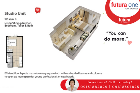 1 Bedroom Condo for sale in Futura One Fora Dagupan, Lucao, Pangasinan