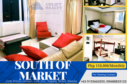 3 Bedroom Condo for rent in South of Market Private Residences (SOMA), Bagong Tanyag, Metro Manila