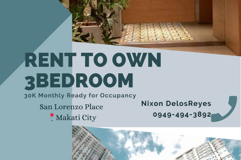 3 Bedroom Condo for sale in San Lorenzo Place, Bangkal, Metro Manila near MRT-3 Magallanes