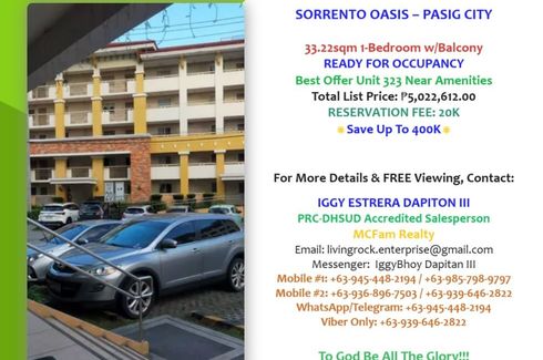 1 Bedroom Condo for sale in Sorrento Oasis, Rosario, Metro Manila