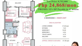 2 Bedroom Condo for sale in The Erin Heights, Matandang Balara, Metro Manila