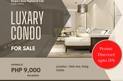 1 Bedroom Condo for sale in Maybunga, Metro Manila