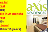 1 Bedroom Condo for Sale or Rent in Axis Residences, Highway Hills, Metro Manila near MRT-3 Boni