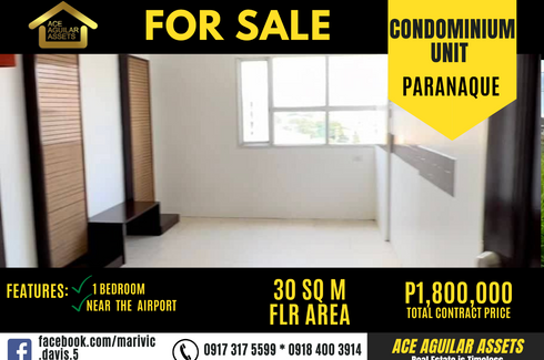 1 Bedroom Condo for sale in Sun Valley, Metro Manila
