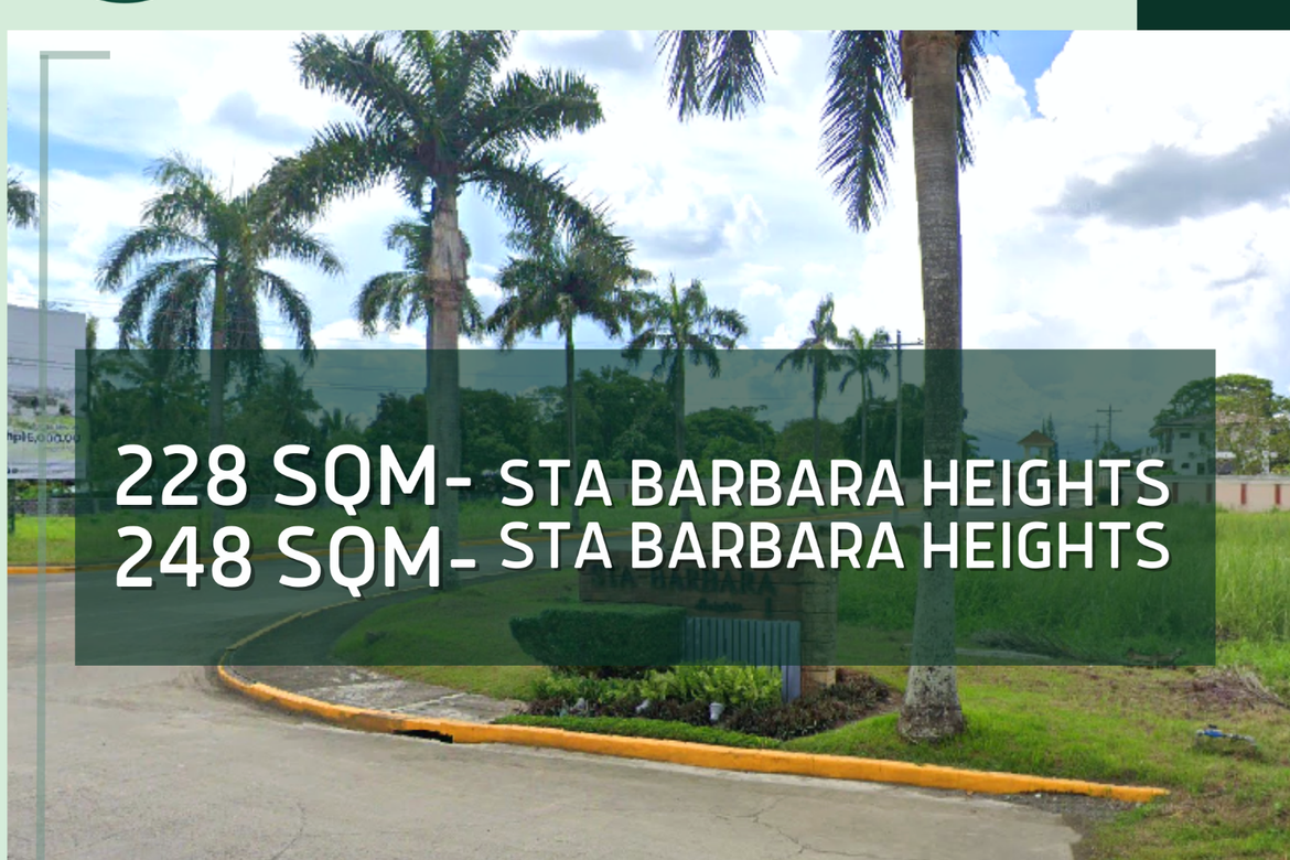 RESIDENTIAL LOTS FOR SALE IN STA BARBARA HEIGHTS 📌 Land for sale in