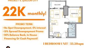 1 Bedroom Condo for sale in The Oriana, Marilag, Metro Manila near LRT-2 Anonas