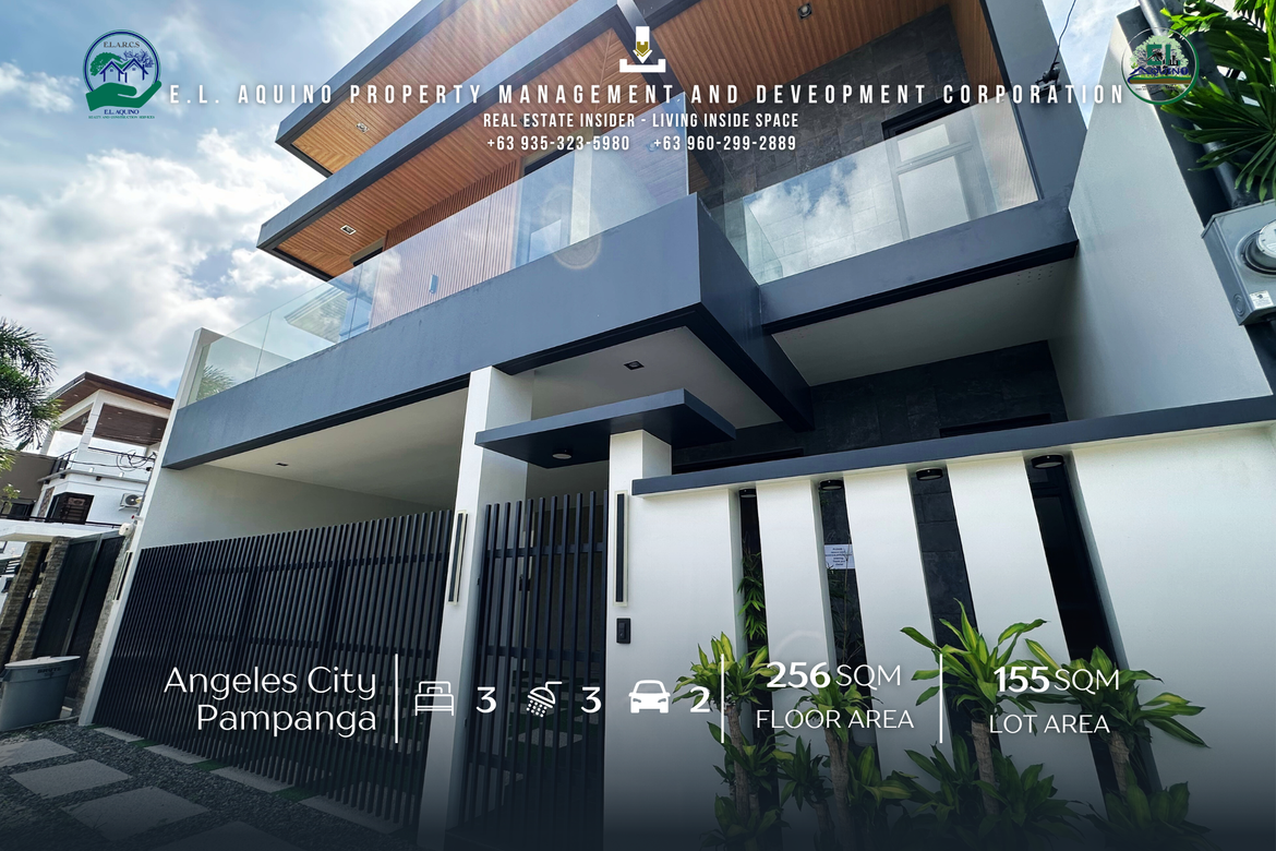 FOR SALE – Newly Built Fully Furnished 3-Bedroom Modern House with Pool near Friendship Highway & K-Town, Angeles City, Pampanga