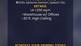 Warehouse / Factory for rent in Balingasa, Metro Manila near LRT-1 Balintawak