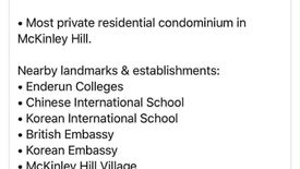 3 Bedroom Condo for sale in McKinley Hill, Metro Manila