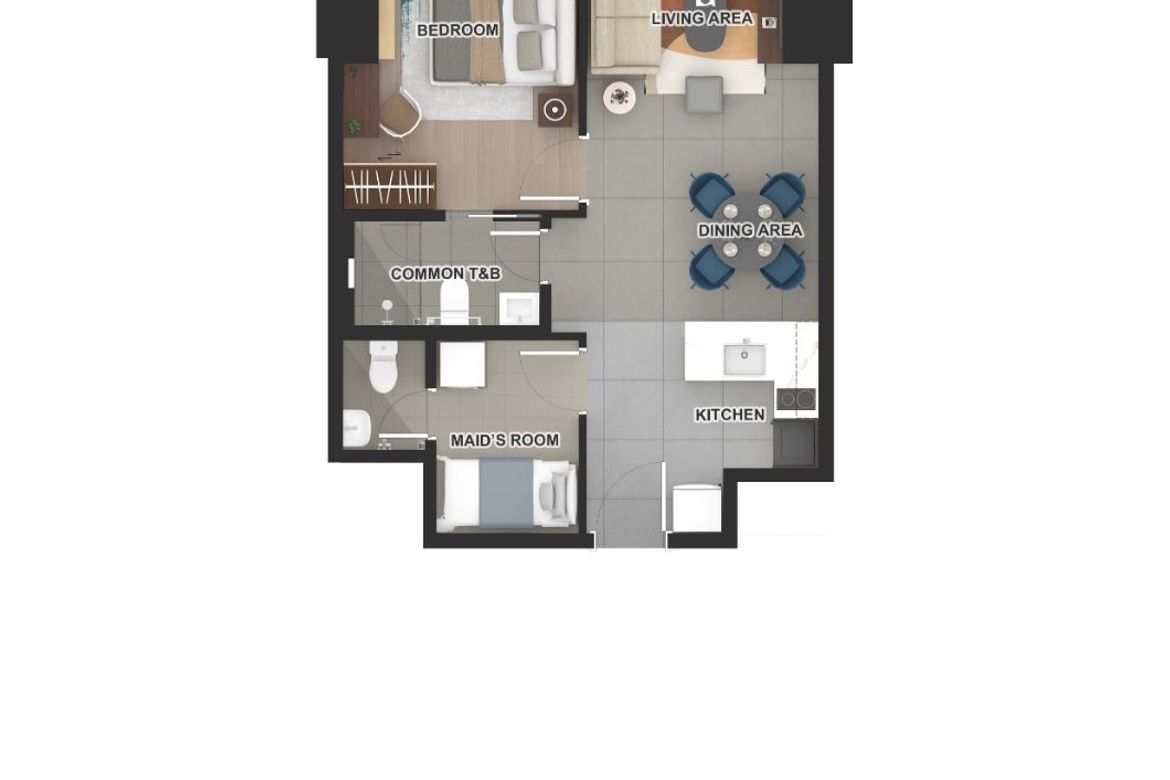 1 BEDROOM | 64.5 sqm | Pre-Selling | Uptown Modern, BGC Taguig