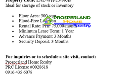Warehouse / Factory for rent in Cupang, Rizal