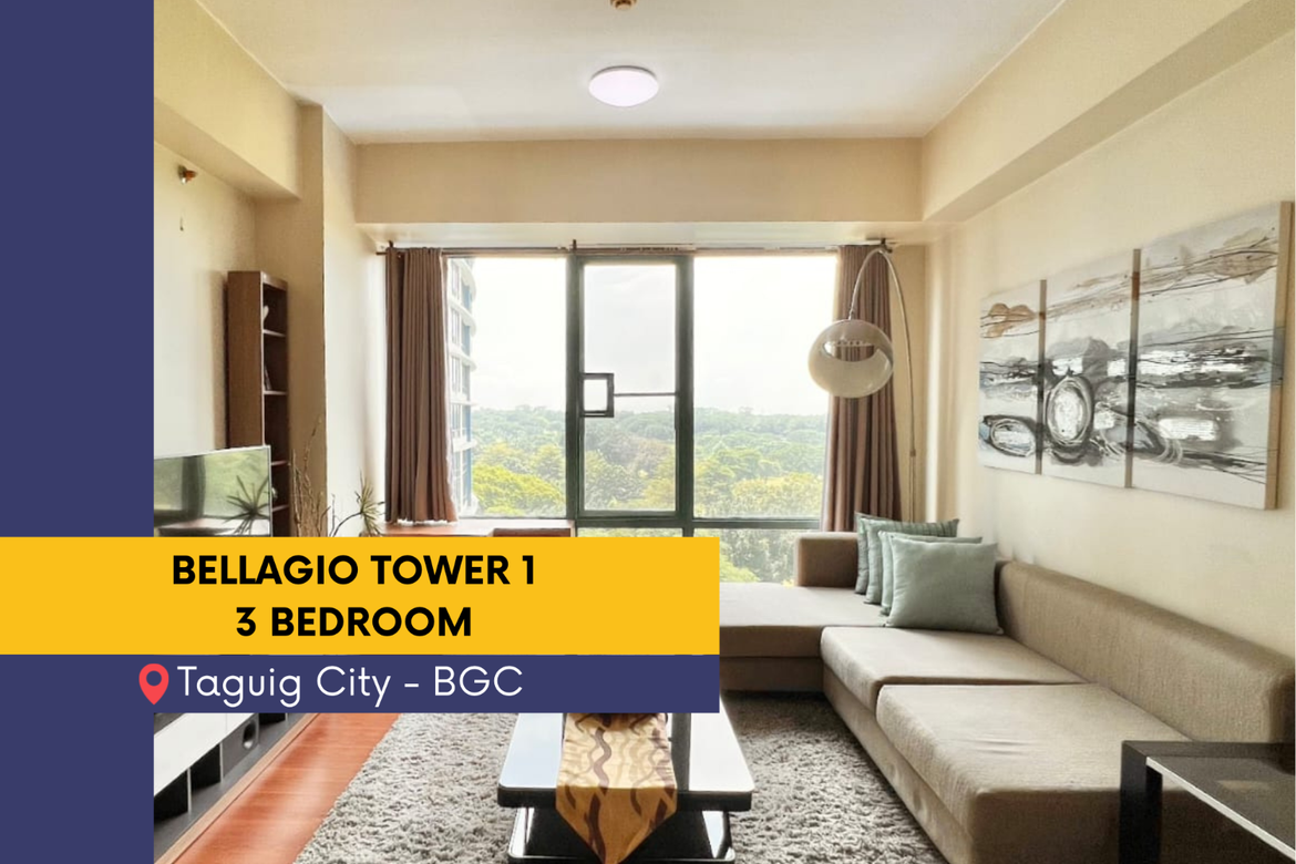 3 Bedroom condo unit For Sale in Bellagio Tower 1 at Taguig City - BGC