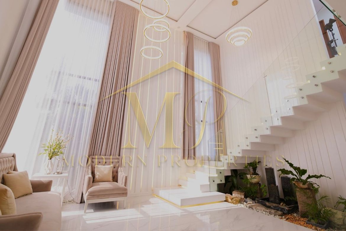 FULLY FURNISHED 5BR MODERN PRIVATE VILLA WITH HIGH CEILING & SWIMMING POOL FOR SALE - LAKESHORE MEXICO PAMPANGA