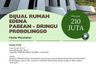 Rumah dijual dengan 2 kamar tidur di Pabean, Jawa Timur