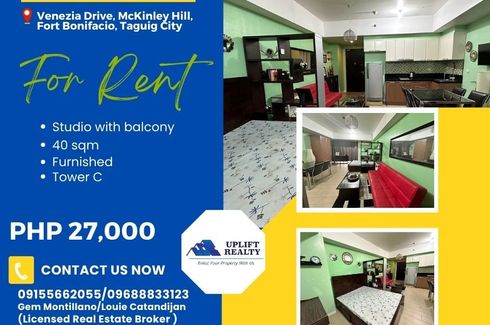 Condo for rent in Venice Luxury Residences, McKinley Hill, Metro Manila