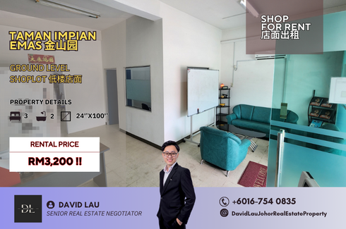 3 Bedroom Commercial for rent in Taman Impian Emas, Johor