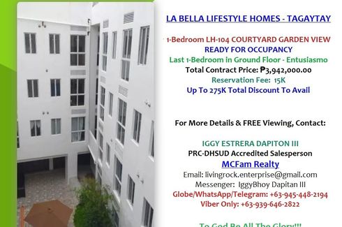 1 Bedroom Condo for sale in Neogan, Cavite