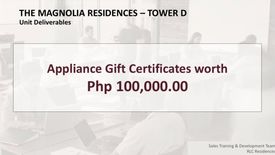 1 Bedroom Condo for sale in The Magnolia residences – Tower D, Kaunlaran, Metro Manila near LRT-2 Gilmore