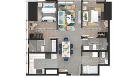 2 Bedroom Condo for sale in Uptown Parksuites, Taguig, Metro Manila