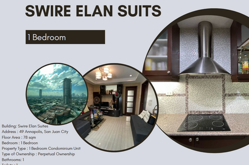 1 Bedroom Condo for sale in Swire Elan Suites, Balong-Bato, Metro Manila near LRT-2 J. Ruiz