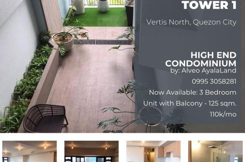 3 Bedroom Condo for rent in High Park Vertis, Phil-Am, Metro Manila near MRT-3 North Avenue