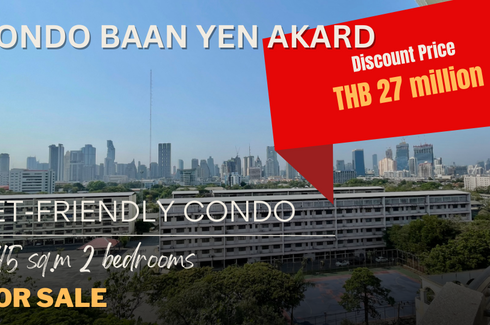 2 Bedroom Condo for sale in Baan Yen Akard, Chong Nonsi, Bangkok near MRT Lumpini