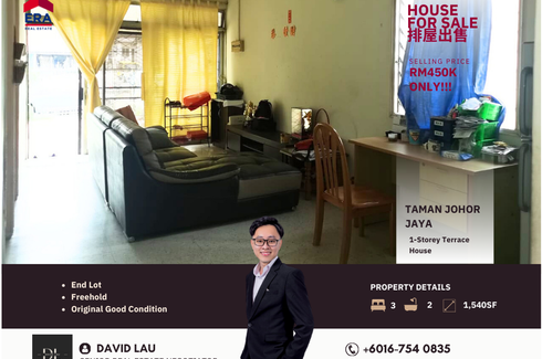 3 Bedroom House for sale in Taman Johor Jaya, Johor