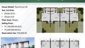 1 Bedroom Townhouse for sale in Amaia Scapes Cabanatuan, Aduas Centro, Nueva Ecija