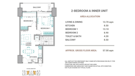 2 Bedroom Condo for sale in The Crestmont, South Triangle, Metro Manila near MRT-3 Quezon Avenue